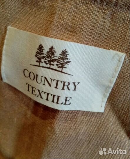 Блузка майка футболка лен country textile