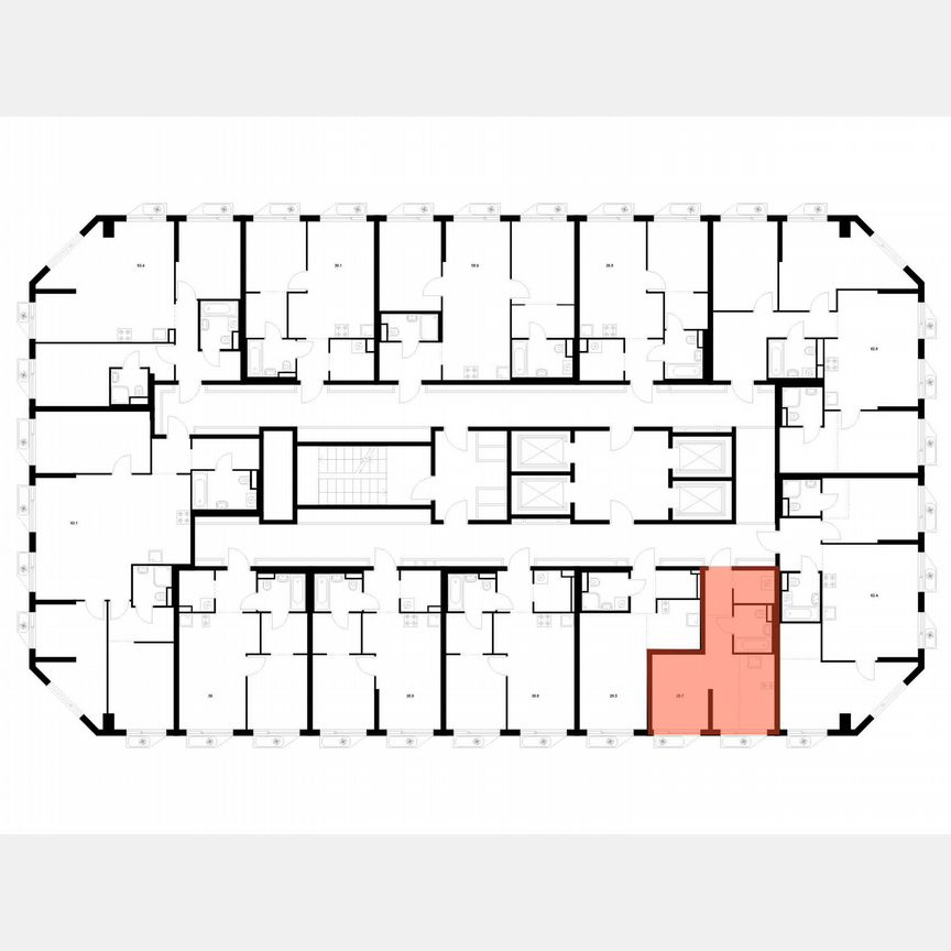 Квартира-студия, 28,7 м², 14/32 эт.