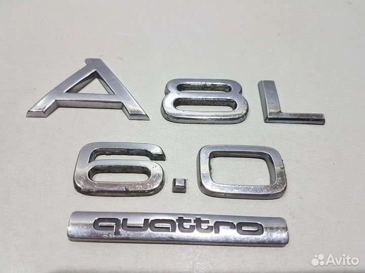 Шильды на крышку багажника 6,0 ауди а8