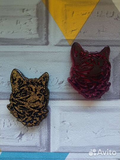 Броши коты Котоброши