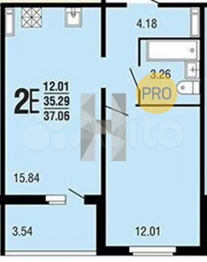 1-к. квартира, 37,1 м², 5/10 эт.