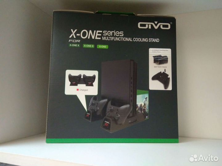 2 аккумулятора подставка с охлаждением Xbox One