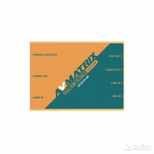 Устройство видеозахвата avmatrix UC2218-4K hdmi US