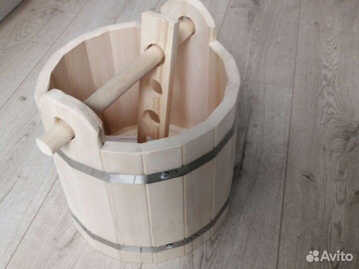 Деревянная бочка кадка 15л для заготовки солений