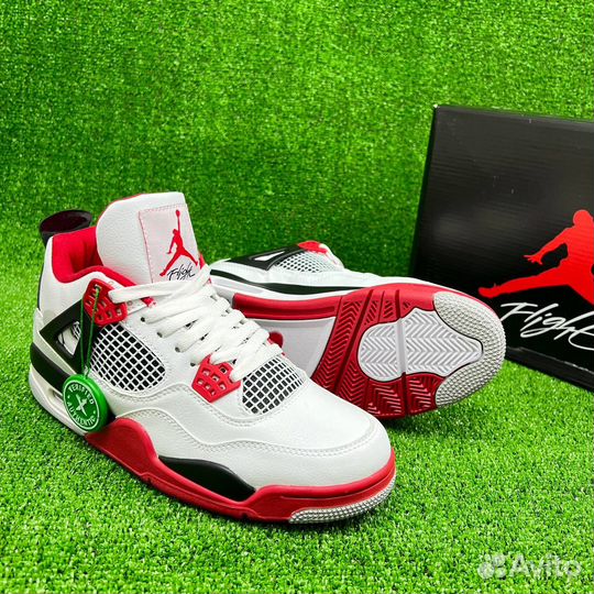 Кроссовки Nike Jordan 4 Wite&Red