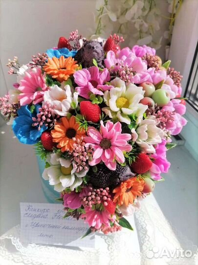 Букет из мыла ручной работы