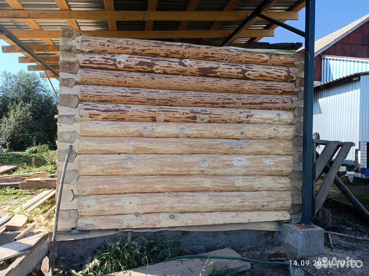 Шлифовка, конопатка, покраска