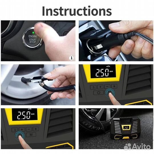 Компрессор автомобильный насос