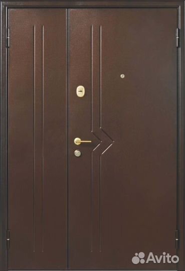 Железные двери двухстворчатые