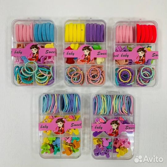 Набор для волос (резинки, крабики, заколки)