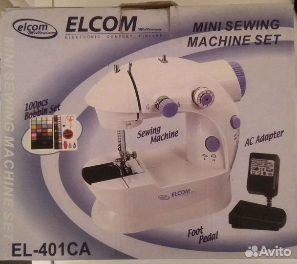 Швейная машина Финская миниатюрная Elcom El-401CA