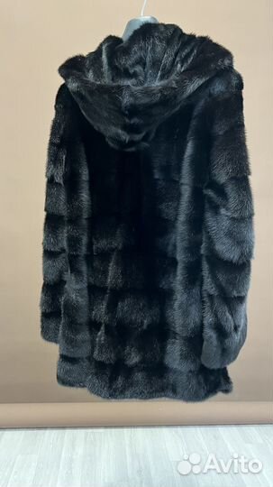 Шуба норковая черный бриллиант 42-44
