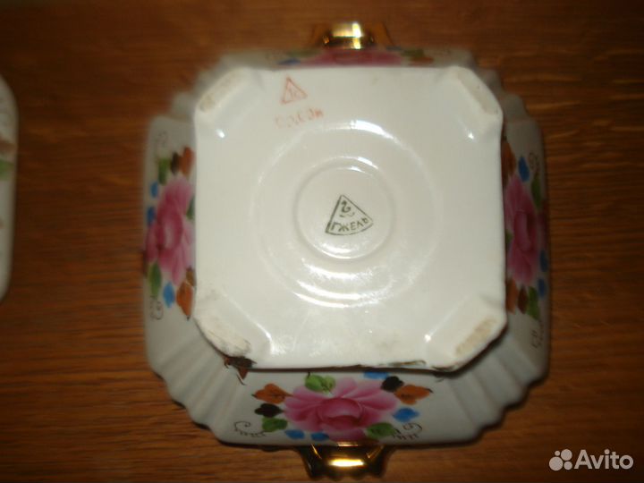 Сахарница, шкатулка Гжель СССР