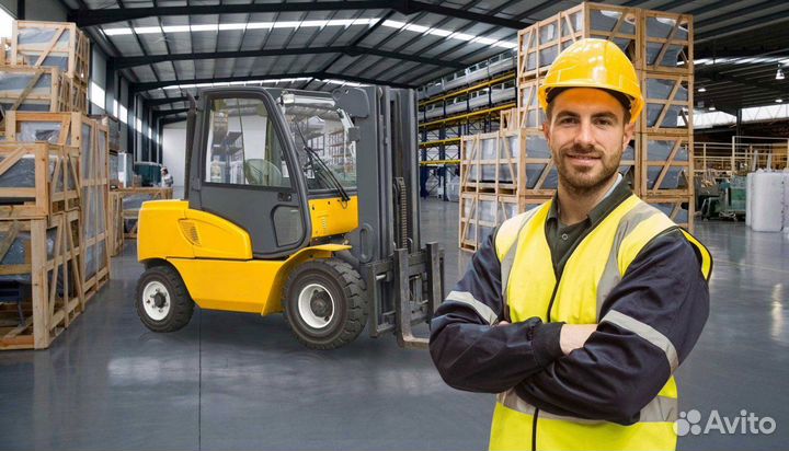 Водитель погрузчика минимальным опытом