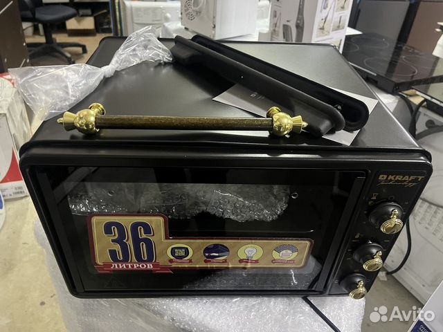 Мини-печь Kraft TCH-MO 3605 BL retro черный