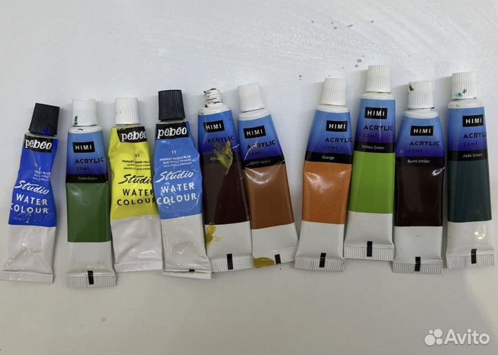 Цветные карандаши / акриловые краски