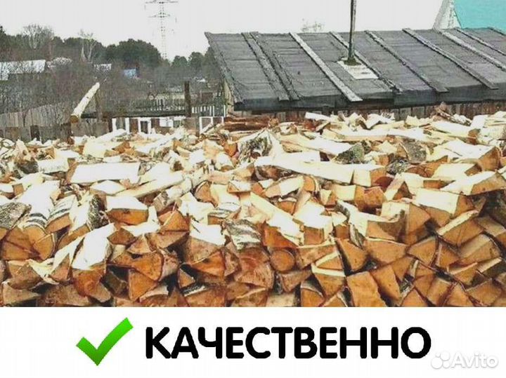 Дрова колотые березовые