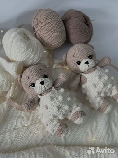 Вязанная игрушка Мишка