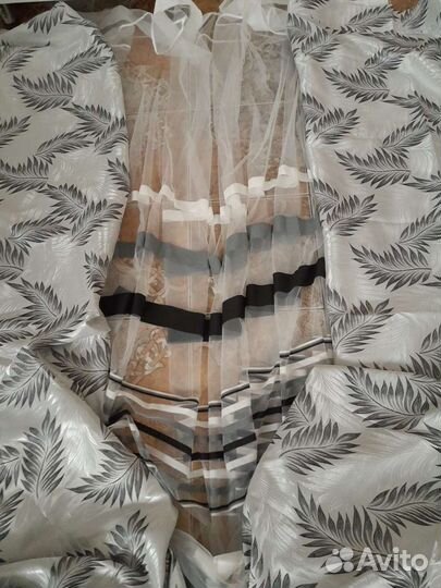 Шторы,новый готовый комплект,высота 3.17м