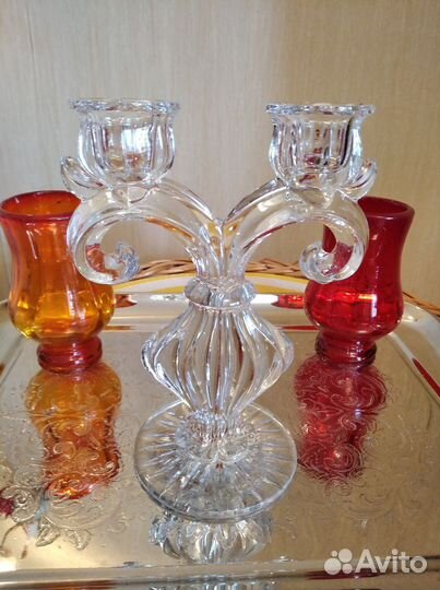 Подсвечник хрустальный