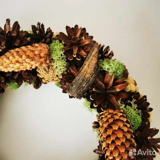 Новогодний венок рождественский в ассортименте