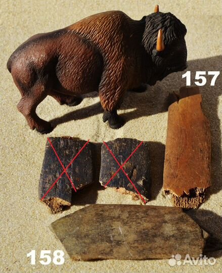 Кости плейстоценовых животных, поштучные и весовые