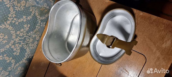 Фляжка алюминиевая с котелком