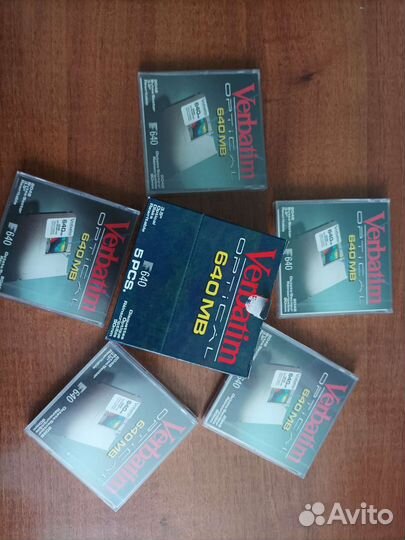 Диск оптический Verbatim 640 mb новый