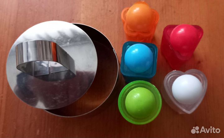 Набор:кольцо-пресс для салатов и набор для канапе