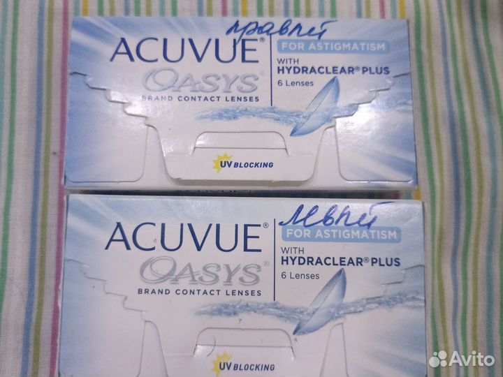 Линзы acuvue oasys astigmatism