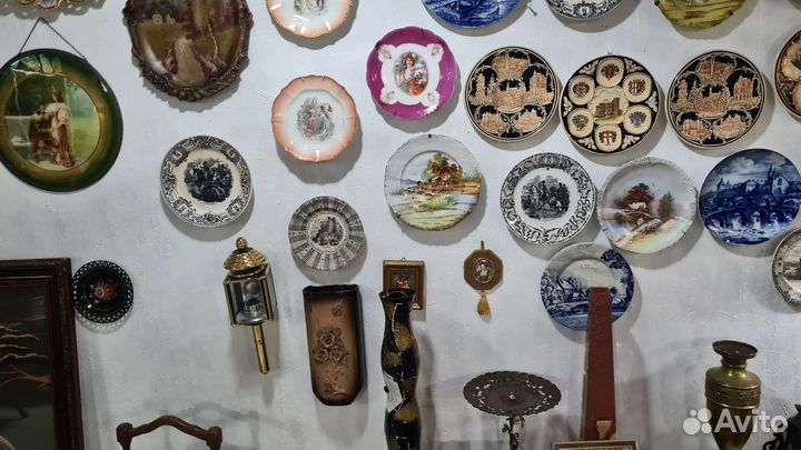 Настенные тарелки 19 век Германия Франция Бельгия