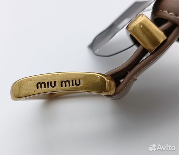 Ремень женский MIU MIU натуральная кожа люкс