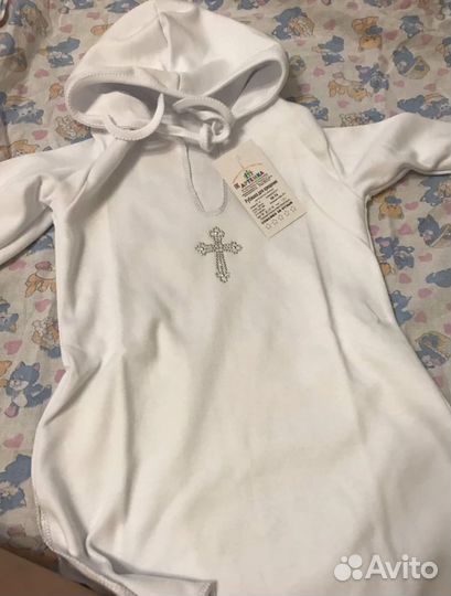 Крестильная рубашка 80-86