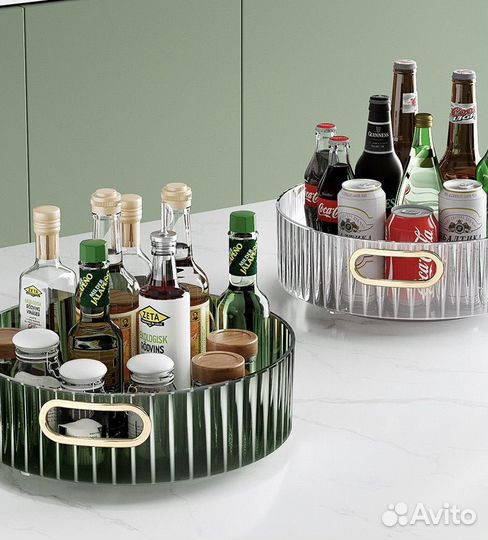 Вращающийся поднос органайзер для дома