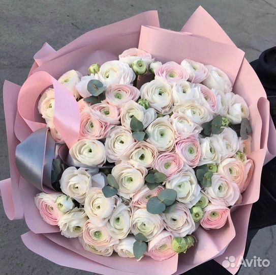 Ранункулюнс Букет ранункулюсов крупные доставка