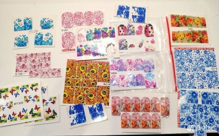 Наклейка, слайдеры для дизайна ногтей