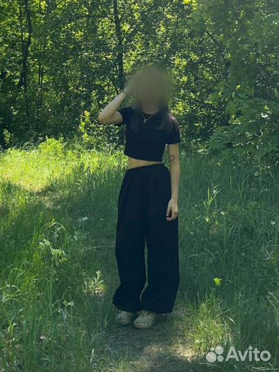 Штаны карго широкие