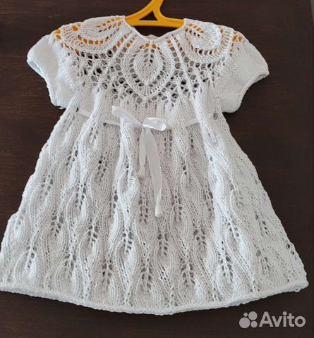 Платье для девочки на 6 месяцев, вязаное объявление продам