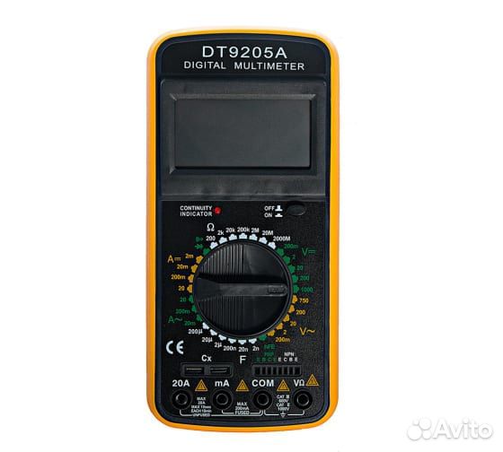 Мультиметр Ресанта тек DT 9205A 61/10/506