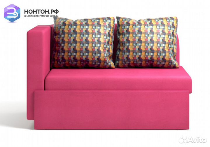 Кушетка еврософа Кларис розовая