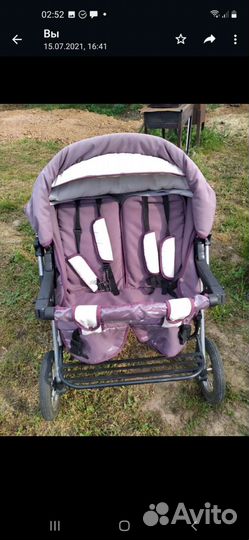 Коляска для двойни