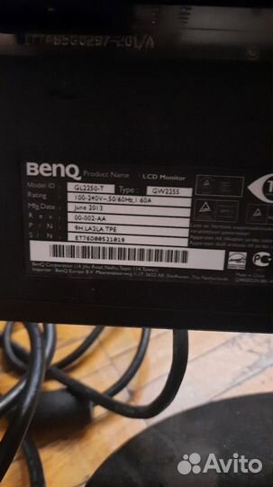 Монитор Benq gl2250-t + клава