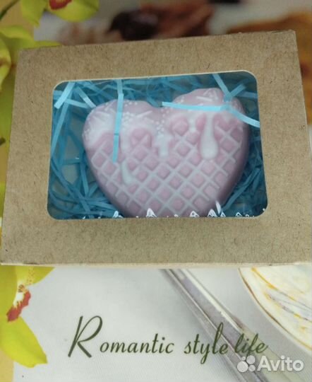 Мыло ручной работы сердце