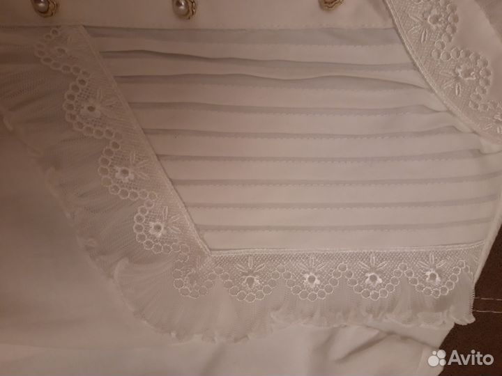 Нарядная школьная блузка 134-140