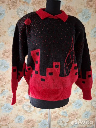Новый свитшот пуловер джемпер женский СССР р.48