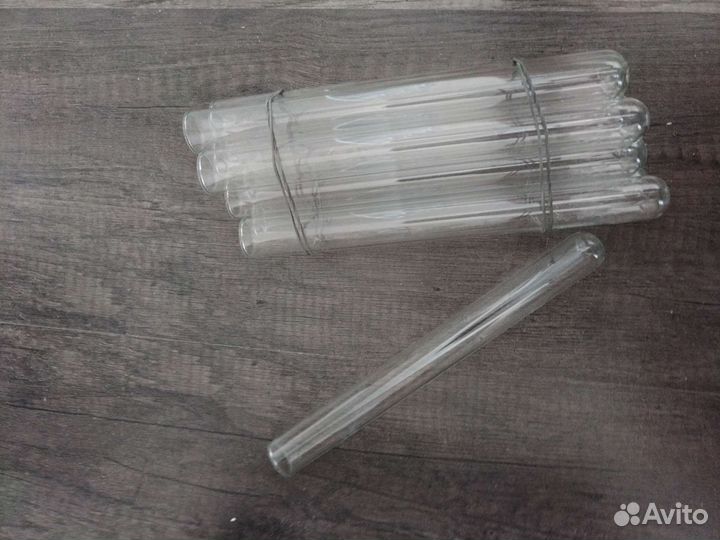 Пробирки стеклянные цилиндрические 100 шт