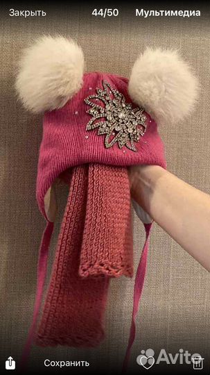 Шапка для девочки chobi 2-5 лет