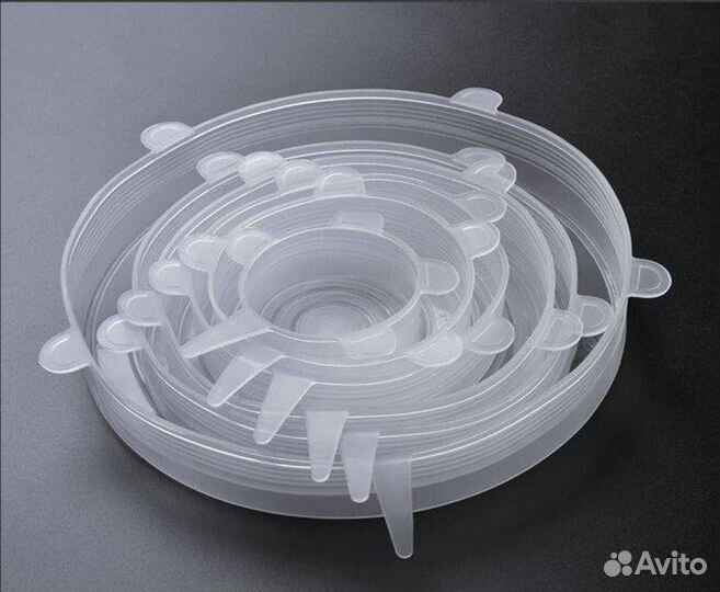 Набор силиконовых универсальных крышек