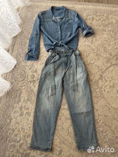 Джинсы и рубашка Guess