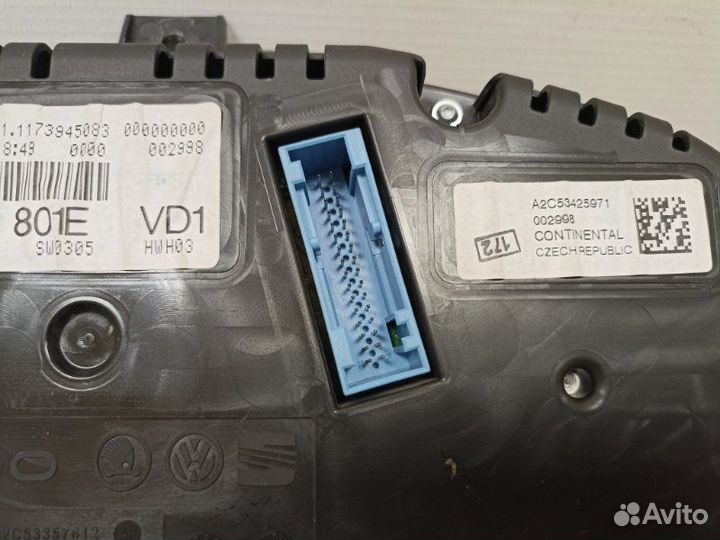 Панель приборов Skoda Fabia cgpa 2011